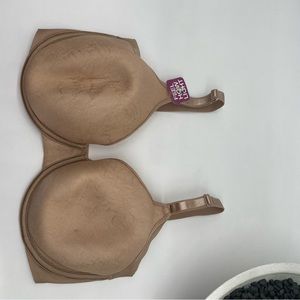 Olga No Side Effects Contour Bra  Gf6781a in floral imprint beige size 36DD